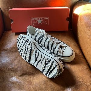 Zebra print chuck taylor converse